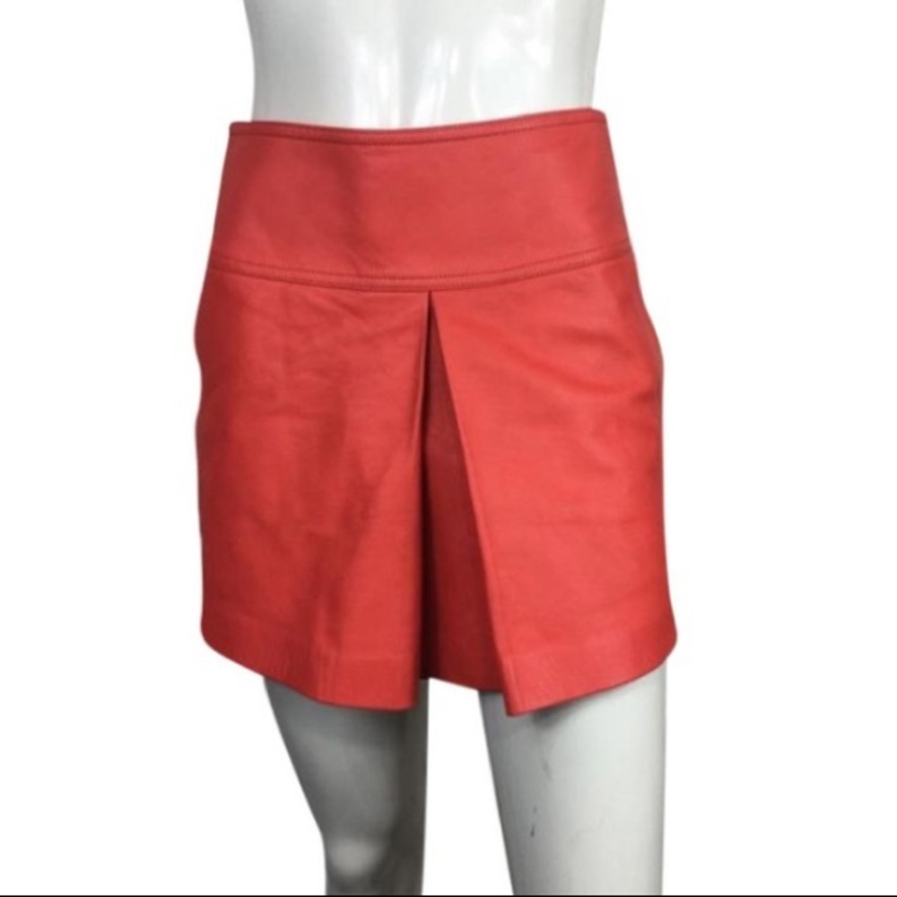 T by Alexander Wang A line Leather Skirt 2